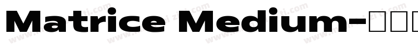 Matrice Medium字体转换